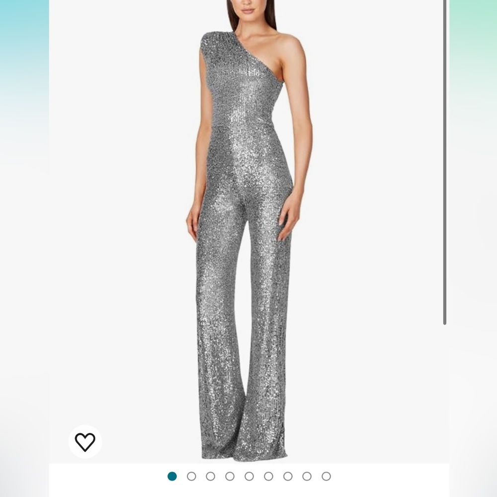 Sequin One Shoulder Jumpsuit